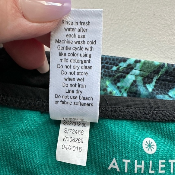 Athleta Napoli Medium Tide Bikini Bottom Swim Suit Size XL - Picture 7 of 10